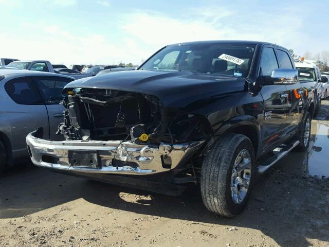 1C6RR7NT8GS412536 - 2016 RAM 1500 LARAM BLACK photo 2