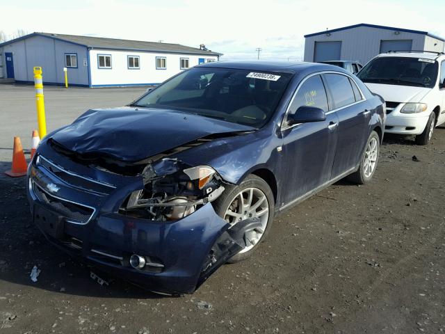 1G1ZK577184222030 - 2008 CHEVROLET MALIBU LTZ BLUE photo 2
