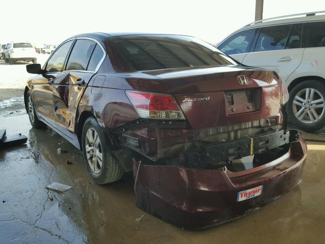 1HGCP2F44AA164038 - 2010 HONDA ACCORD LXP MAROON photo 3