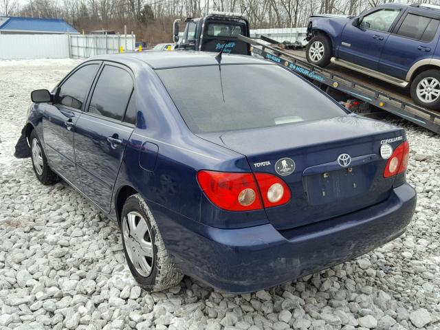 1NXBR32E78Z950851 - 2008 TOYOTA COROLLA CE BLUE photo 3