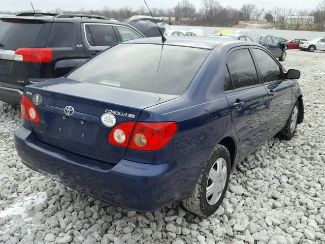 1NXBR32E78Z950851 - 2008 TOYOTA COROLLA CE BLUE photo 4