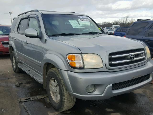 5TDBT48A82S134730 - 2002 TOYOTA SEQUOIA LI SILVER photo 1