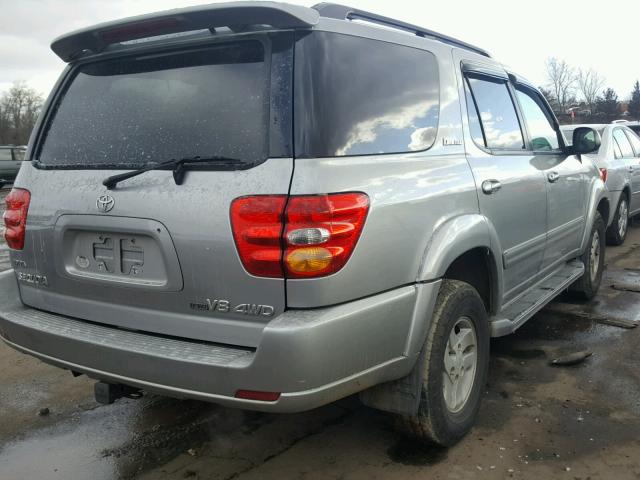 5TDBT48A82S134730 - 2002 TOYOTA SEQUOIA LI SILVER photo 4