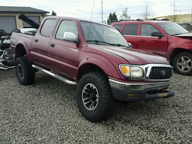 5TEHN72N24Z427885 - 2004 TOYOTA TACOMA DOU RED photo 1