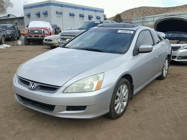 1HGCM82796A002439 - 2006 HONDA ACCORD EX SILVER photo 2