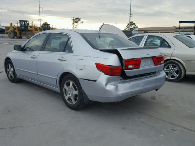 JHMCN36425C010141 - 2005 HONDA ACCORD HYB SILVER photo 3