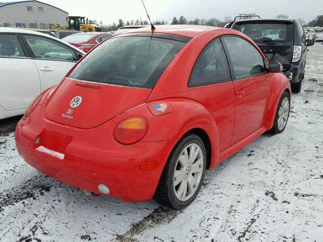 3VWCD21C63M439806 - 2003 VOLKSWAGEN NEW BEETLE RED photo 4