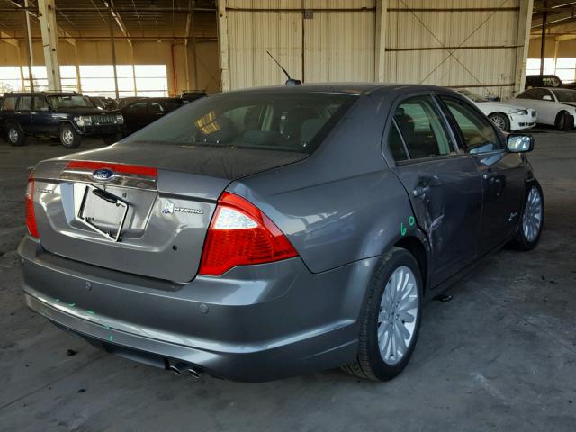 3FADP0L39CR292423 - 2012 FORD FUSION HYB CHARCOAL photo 4