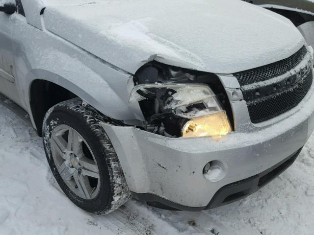 2CNDL53F496237144 - 2009 CHEVROLET EQUINOX LT SILVER photo 9