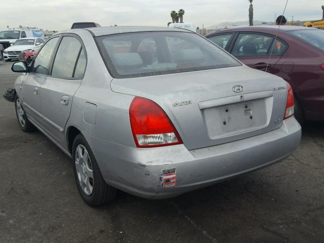 KMHDN45D21U060857 - 2001 HYUNDAI ELANTRA GL SILVER photo 3