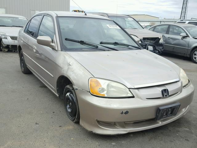 JHMES966X3S005598 - 2003 HONDA CIVIC HYBR TAN photo 1