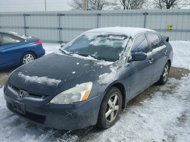 1HGCM56664A063745 - 2004 HONDA ACCORD EX BLUE photo 2