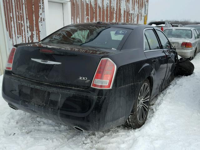 2C3CCADTXCH136672 - 2012 CHRYSLER 300 V8 BLACK photo 4