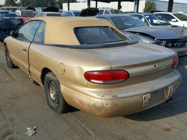 3C3EL45H9TT289751 - 1996 CHRYSLER SEBRING JX GOLD photo 3