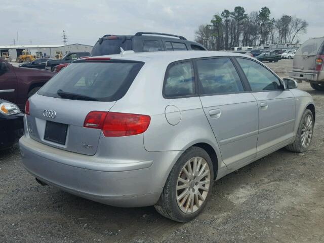 WAUNF78PX6A058017 - 2006 AUDI A3 2.0 PRE SILVER photo 4