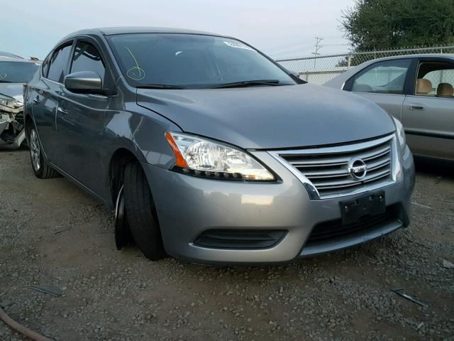 3N1AB7AP4DL698935 - 2013 NISSAN SENTRA S GRAY photo 1