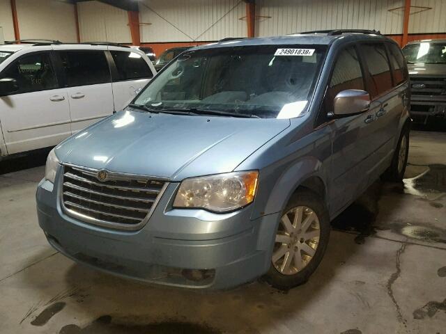 2A8HR54P18R660667 - 2008 CHRYSLER TOWN & COU BLUE photo 2