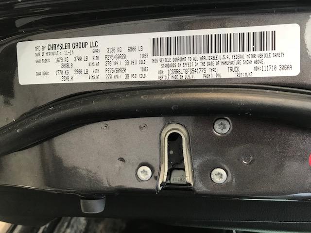 1C6RR6LT8FS541775 - 2015 RAM 1500 SLT გრაფიტი ფოტო 10