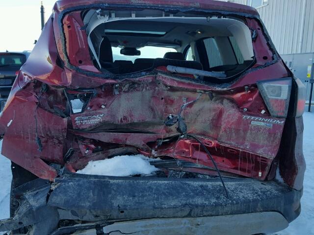 1FMCU9J96HUE60220 - 2017 FORD ESCAPE TIT RED photo 9