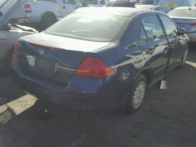 1HGCM561X6A048253 - 2006 HONDA ACCORD VAL BLUE photo 4