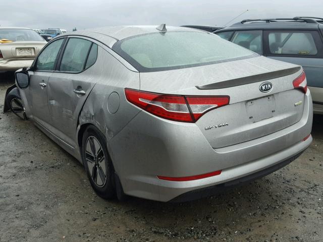 KNAGM4AD8C5020710 - 2012 KIA OPTIMA HYB SILVER photo 3