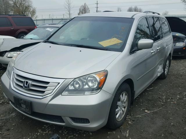 5FNRL38458B081274 - 2008 HONDA ODYSSEY EX SILVER photo 2