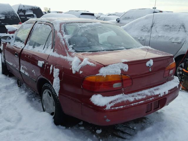 1Y1SK52872Z401445 - 2002 CHEVROLET GEO PRIZM 红色 照片 3