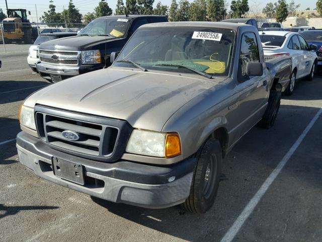 1FTYR10D35PA13888 - 2005 FORD RANGER BROWN photo 2