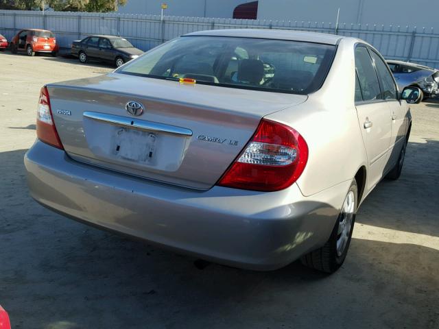 4T1BE30K84U918523 - 2004 TOYOTA CAMRY LE BEIGE photo 4