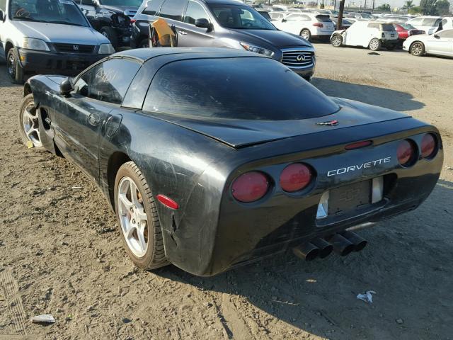 1G1YY22G115113518 - 2001 CHEVROLET CORVETTE BLACK photo 3