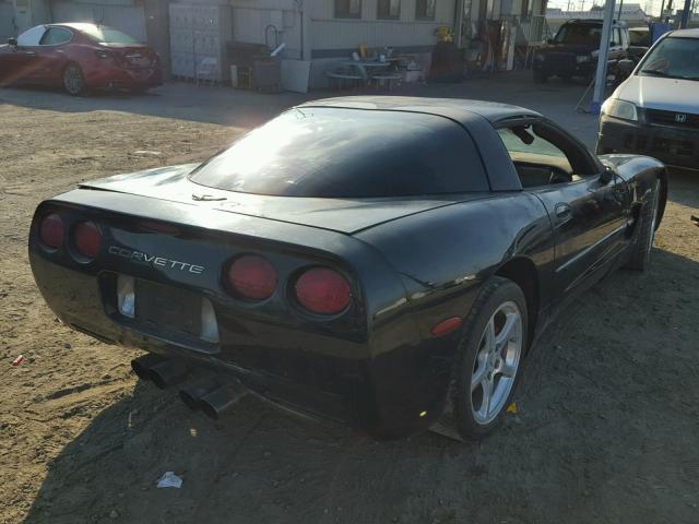 1G1YY22G115113518 - 2001 CHEVROLET CORVETTE BLACK photo 4