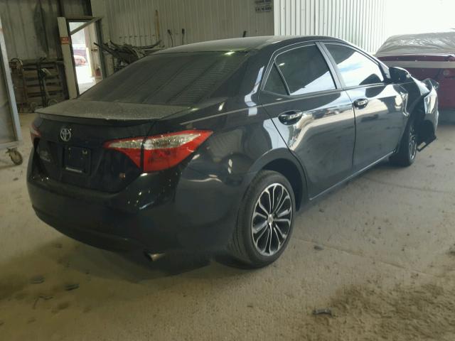 5YFBURHE2FP209398 - 2015 TOYOTA COROLLA L BLACK photo 4