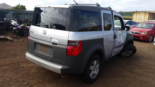 5J6YH28504L032677 - 2004 HONDA ELEMENT EX SILVER photo 4