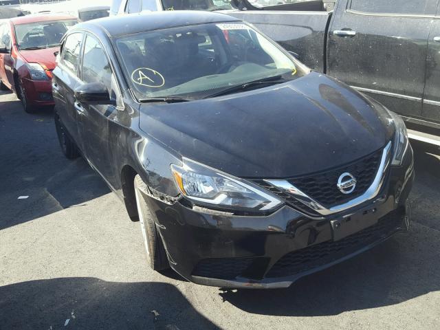 3N1AB7AP9GY255736 - 2016 NISSAN SENTRA S BLACK photo 1