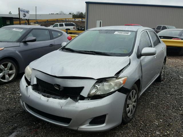 JTDBL40EX99045684 - 2009 TOYOTA COROLLA BA SILVER photo 2