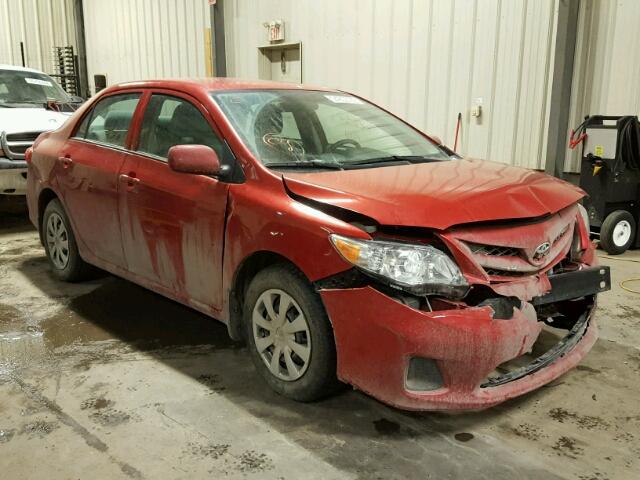 2T1BU4EE1DC037529 - 2013 TOYOTA COROLLA BA RED photo 1