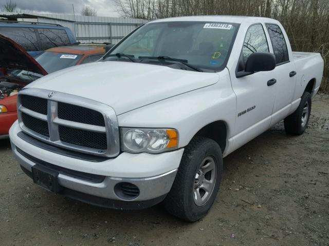 1D7HU18N05J505251 - 2005 DODGE RAM 1500 S WHITE photo 2