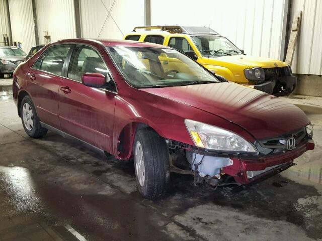 1HGCM56475A804128 - 2005 HONDA ACCORD LX RED photo 1