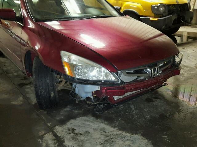 1HGCM56475A804128 - 2005 HONDA ACCORD LX RED photo 9