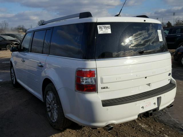 2FMHK6C83HBA04258 - 2017 FORD FLEX SEL WHITE photo 3