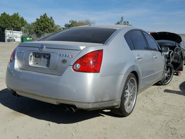 1N4BA41E76C856738 - 2006 NISSAN MAXIMA SE SILVER photo 4