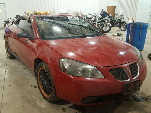 1G2ZH368764277684 - 2006 PONTIAC G6 GT RED photo 1