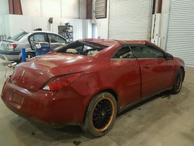 1G2ZH368764277684 - 2006 PONTIAC G6 GT RED photo 4