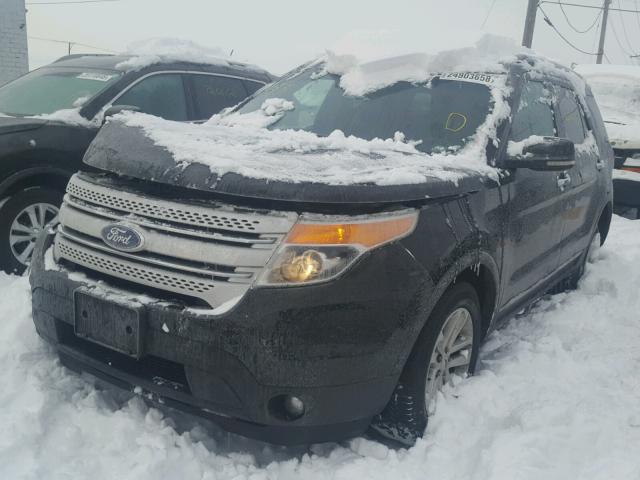 1FMHK8D87CGB04259 - 2012 FORD EXPLORER X BLACK photo 2