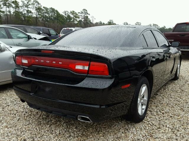 2C3CDXBG3CH139564 - 2012 DODGE CHARGER SE BLACK photo 4