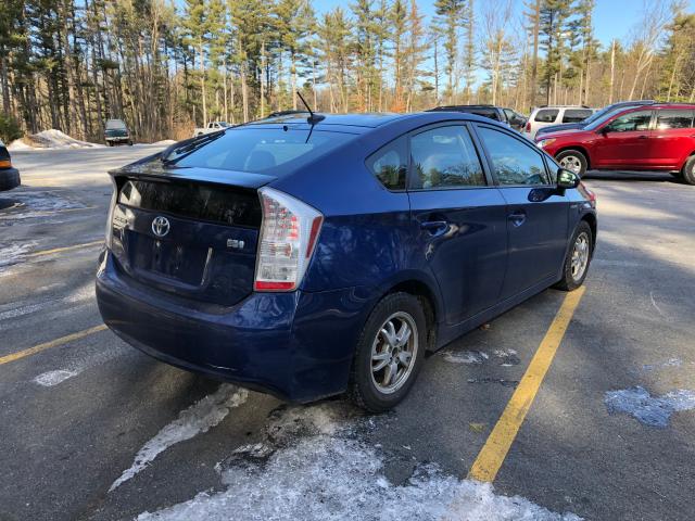 JTDKN3DU2A0024990 - 2010 TOYOTA PRIUS BLUE photo 3