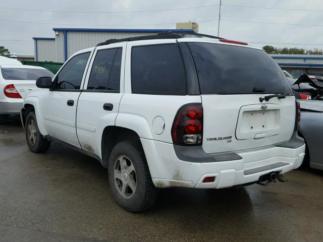 1GNDS13S262263352 - 2006 CHEVROLET TRAILBLAZE WHITE photo 3