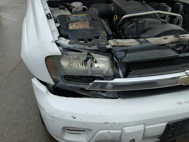 1GNDS13S262263352 - 2006 CHEVROLET TRAILBLAZE WHITE photo 9