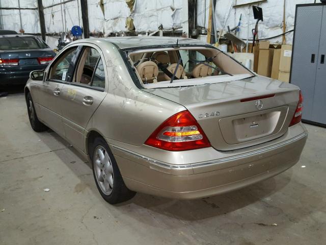 WDBRF61J31F080553 - 2001 MERCEDES-BENZ C 240 GOLD photo 3