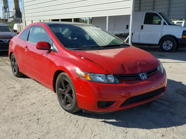 2HGFG12856H571407 - 2006 HONDA CIVIC EX RED photo 1